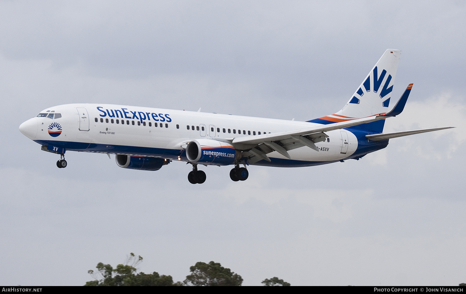 Aircraft Photo of D-ASXV | Boeing 737-86Q | SunExpress | AirHistory.net #827088