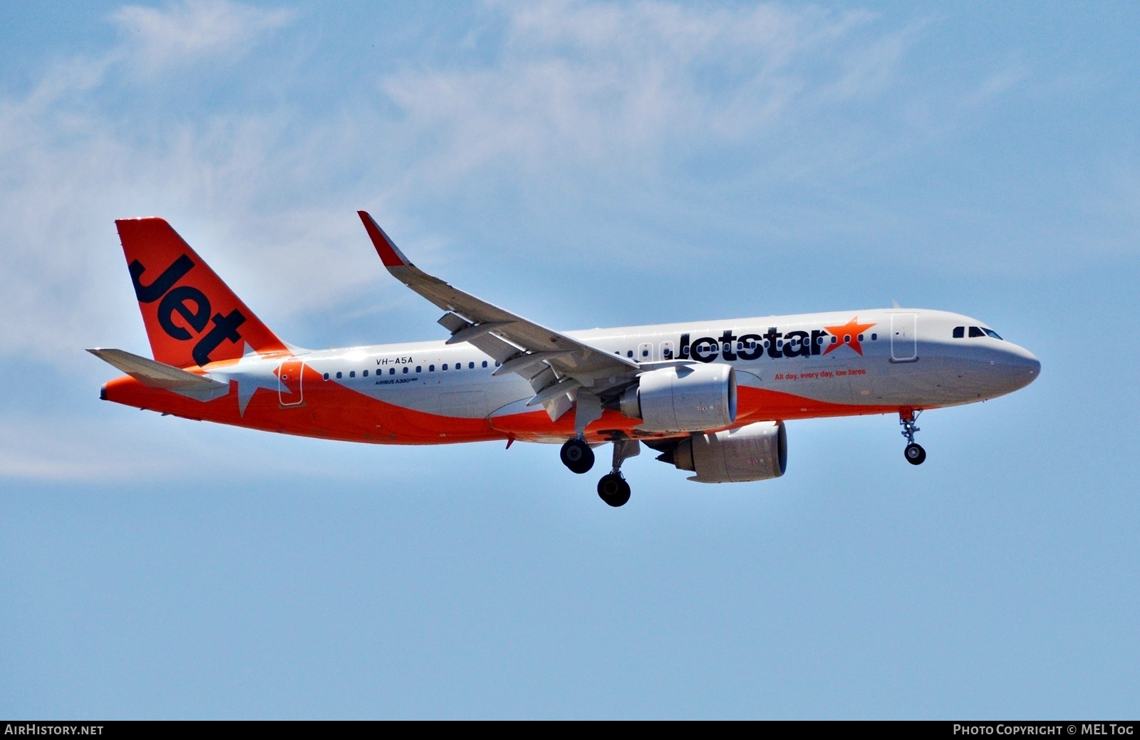 Aircraft Photo of VH-A5A | Airbus A320-251N | Jetstar Airways | AirHistory.net #827108