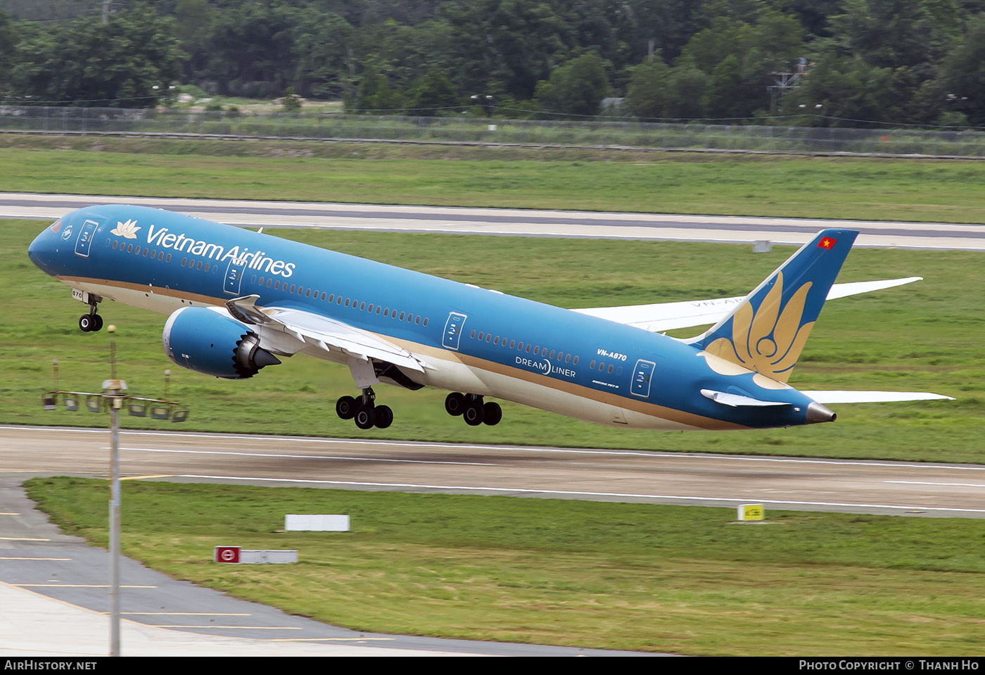 Aircraft Photo of VN-A870 | Boeing 787-9 Dreamliner | Vietnam Airlines | AirHistory.net #827136