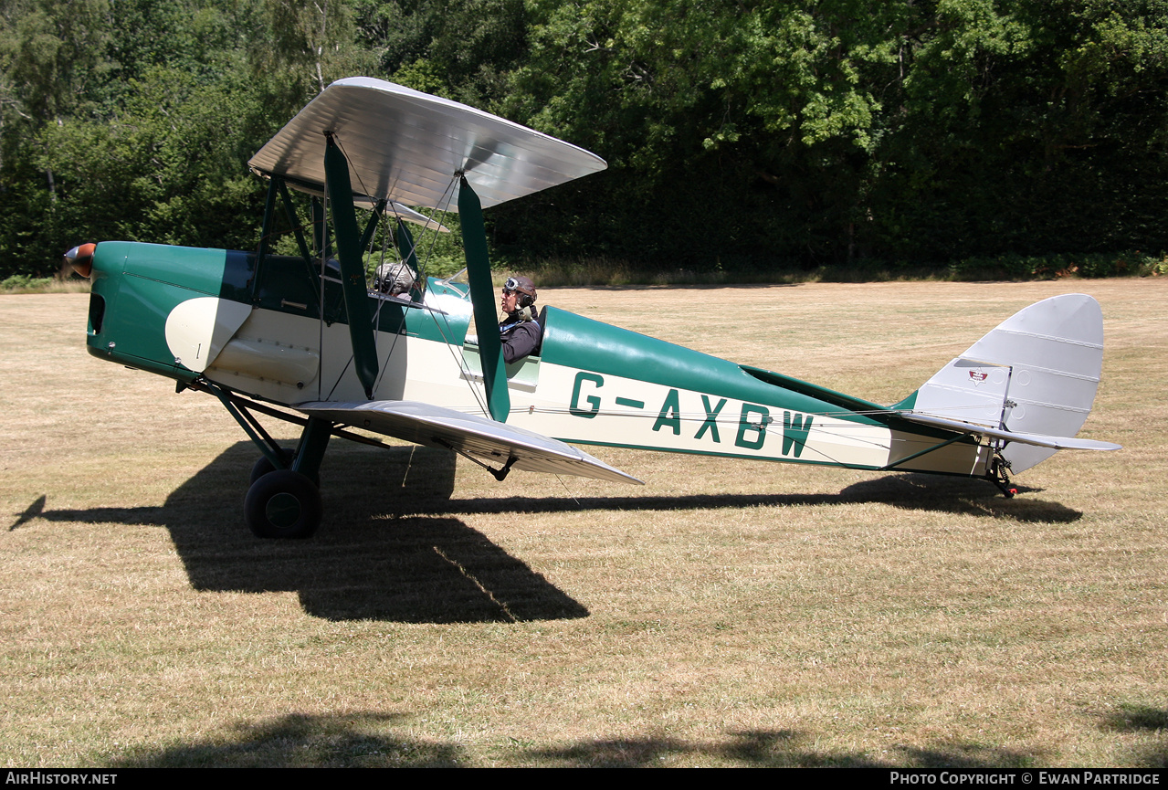 Aircraft Photo of G-AXBW | De Havilland D.H. 82A Tiger Moth II | AirHistory.net #827178