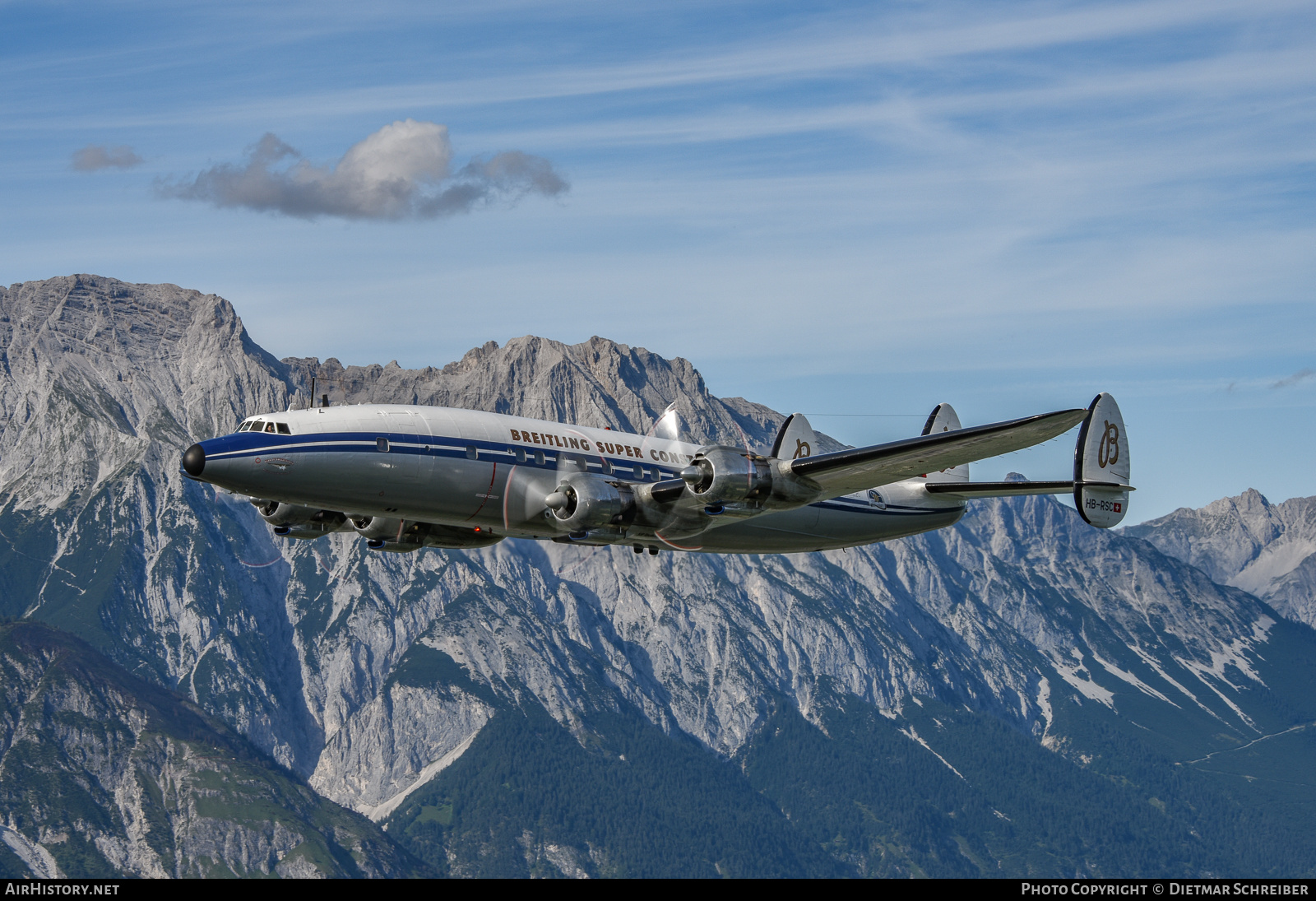 Aircraft Photo of HB-RSC | Lockheed L-1049F Super Constellation | AirHistory.net #827193