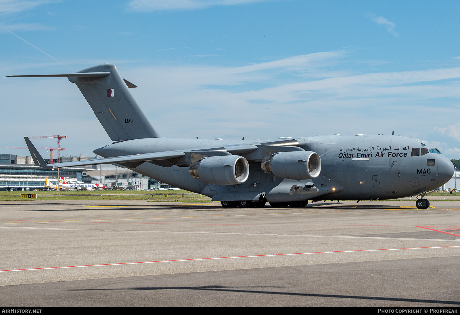 Aircraft Photo of A7-MAO / MAO | Boeing C-17A Globemaster III | Qatar - Air Force | AirHistory.net #827207