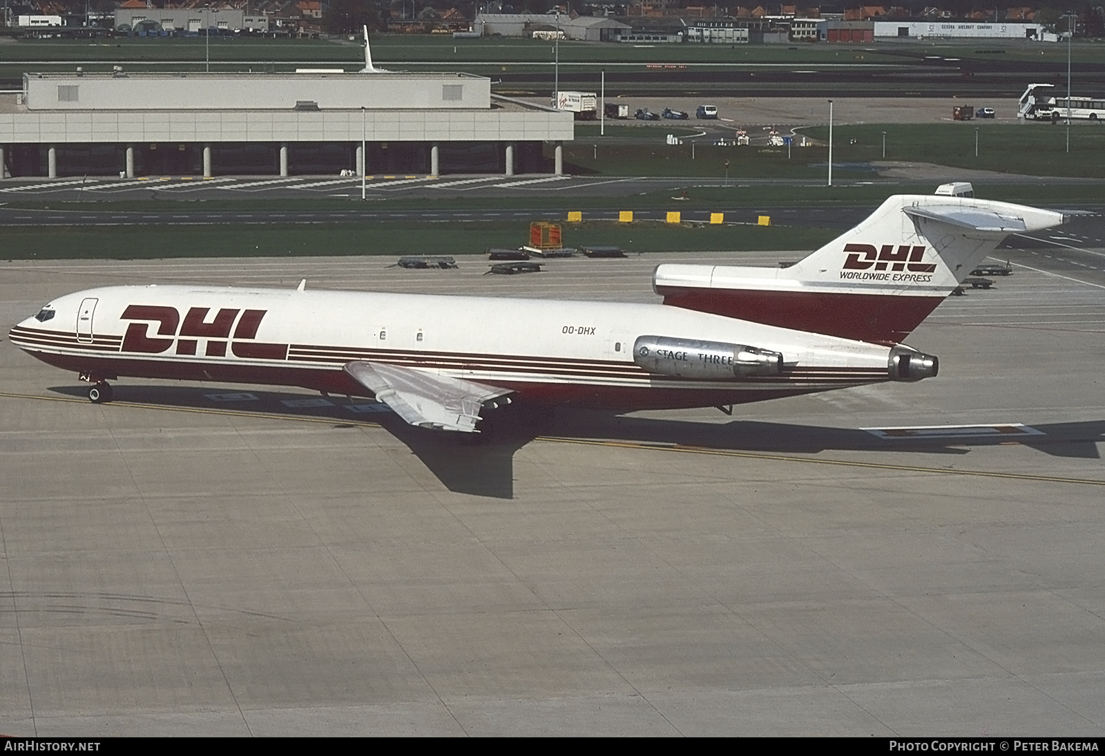 Aircraft Photo of OO-DHX | Boeing 727-223/Adv(F) | DHL Worldwide Express | AirHistory.net #827222