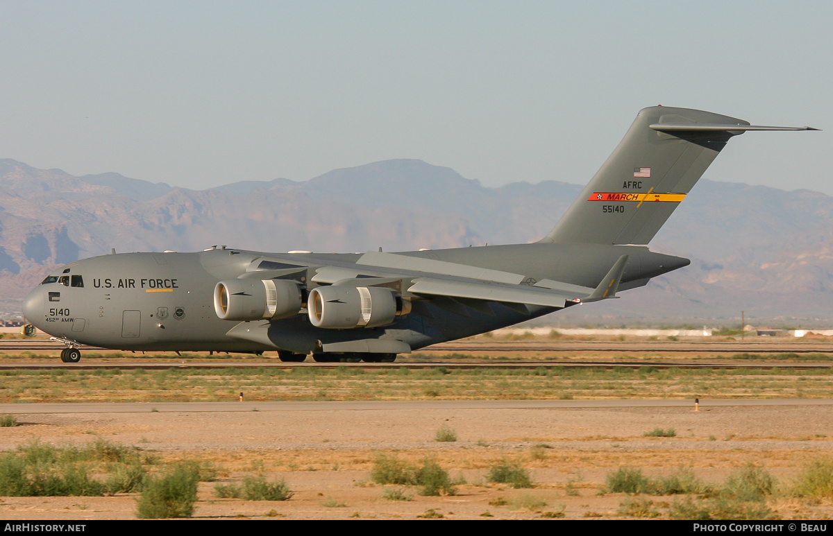 Aircraft Photo of 05-5140 / 55140 | Boeing C-17A Globemaster III | USA - Air Force | AirHistory.net #827232