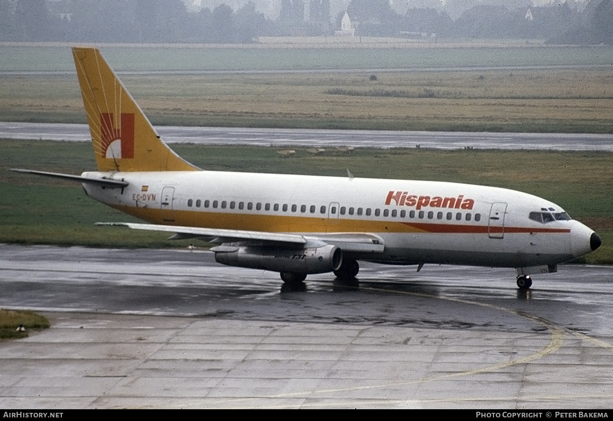 Aircraft Photo of EC-DVN | Boeing 737-2K2/Adv | Hispania Líneas Aéreas | AirHistory.net #827325