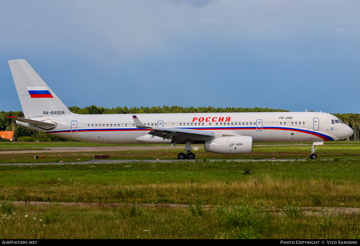 Aircraft Photo of RA-64504 | Tupolev Tu-214 | Rossiya - Special Flight Detachment | AirHistory.net #827430
