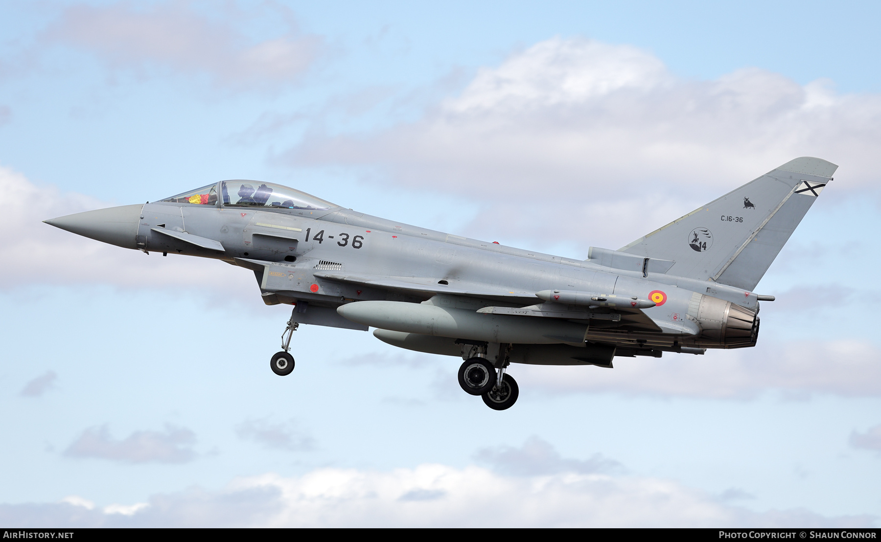 Aircraft Photo of C16-36 | Eurofighter EF-2000 Typhoon S | Spain - Air Force | AirHistory.net #827455
