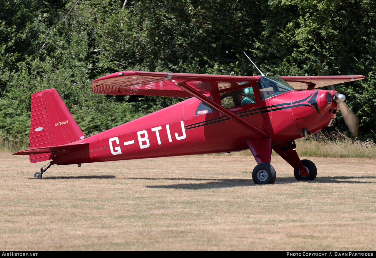 Aircraft Photo of G-BTIJ / NC2467K | Luscombe 8E Silvaire Deluxe | AirHistory.net #827490
