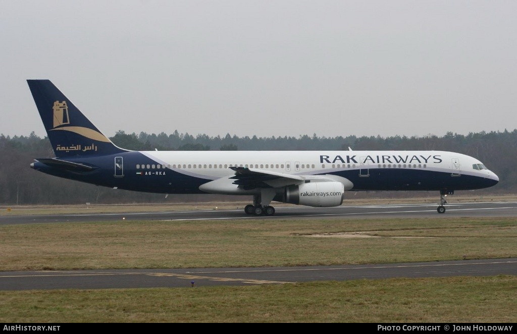Aircraft Photo of A6-RKA | Boeing 757-256 | RAK Airways | AirHistory.net #827502