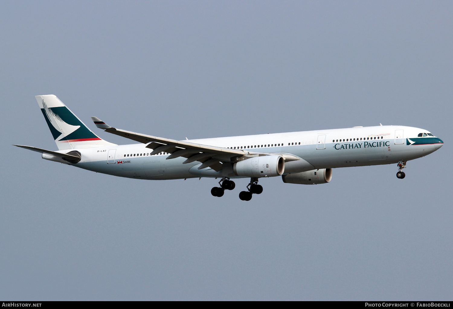 Aircraft Photo of B-LAZ | Airbus A330-343 | Cathay Pacific Airways | AirHistory.net #827505