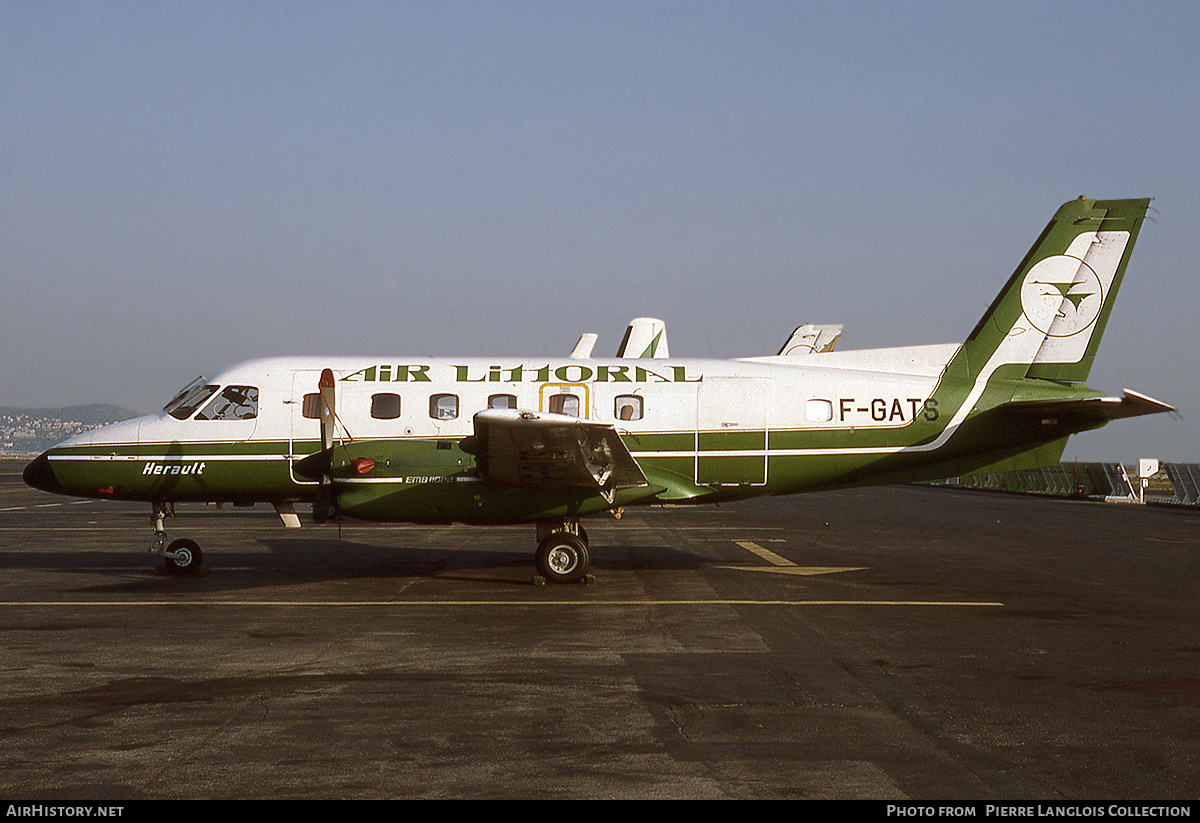 Aircraft Photo of F-GATS | Embraer EMB-110P1 Bandeirante | Air Littoral | AirHistory.net #827517
