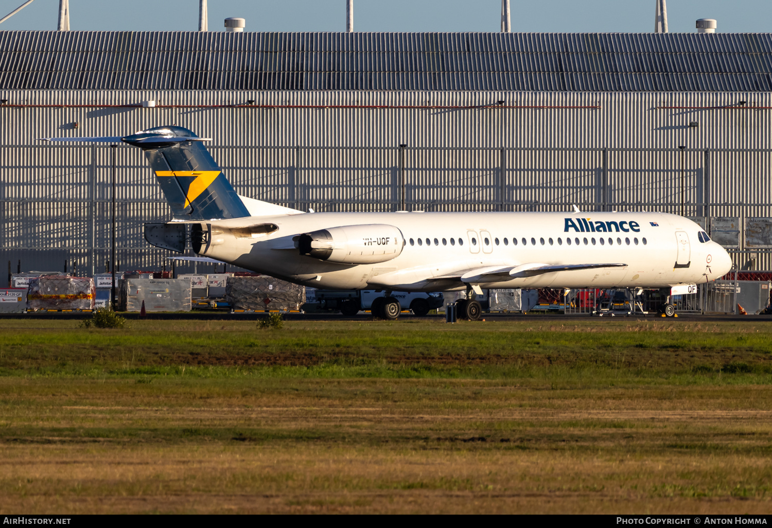 Aircraft Photo of VH-UQF | Fokker 100 (F28-0100) | Alliance Airlines | AirHistory.net #827525