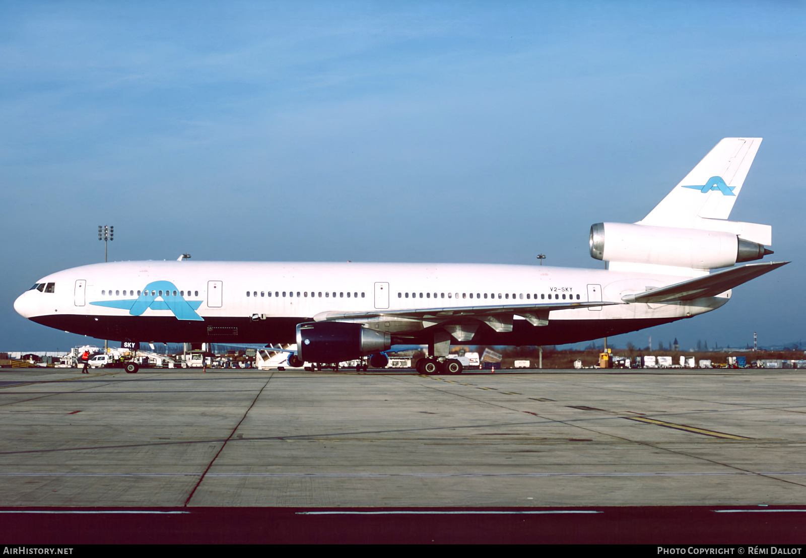Aircraft Photo of V2-SKY | McDonnell Douglas DC-10-15 | Astra Airlines | AirHistory.net #827582