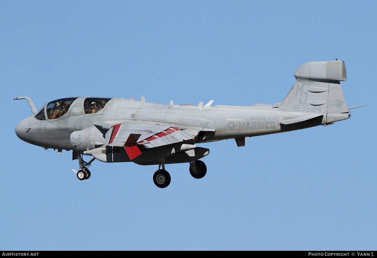 Aircraft Photo of 163524 | Grumman EA-6B Prowler (G-128) | USA - Marines | AirHistory.net #827586