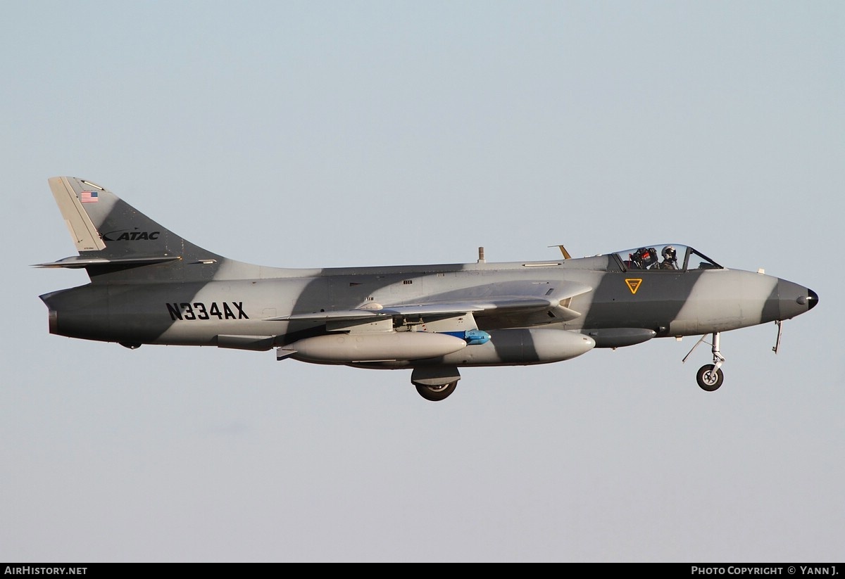 Aircraft Photo of N334AX | Hawker Hunter F58 | ATAC - Airborne Tactical Advantage Company | AirHistory.net #827589
