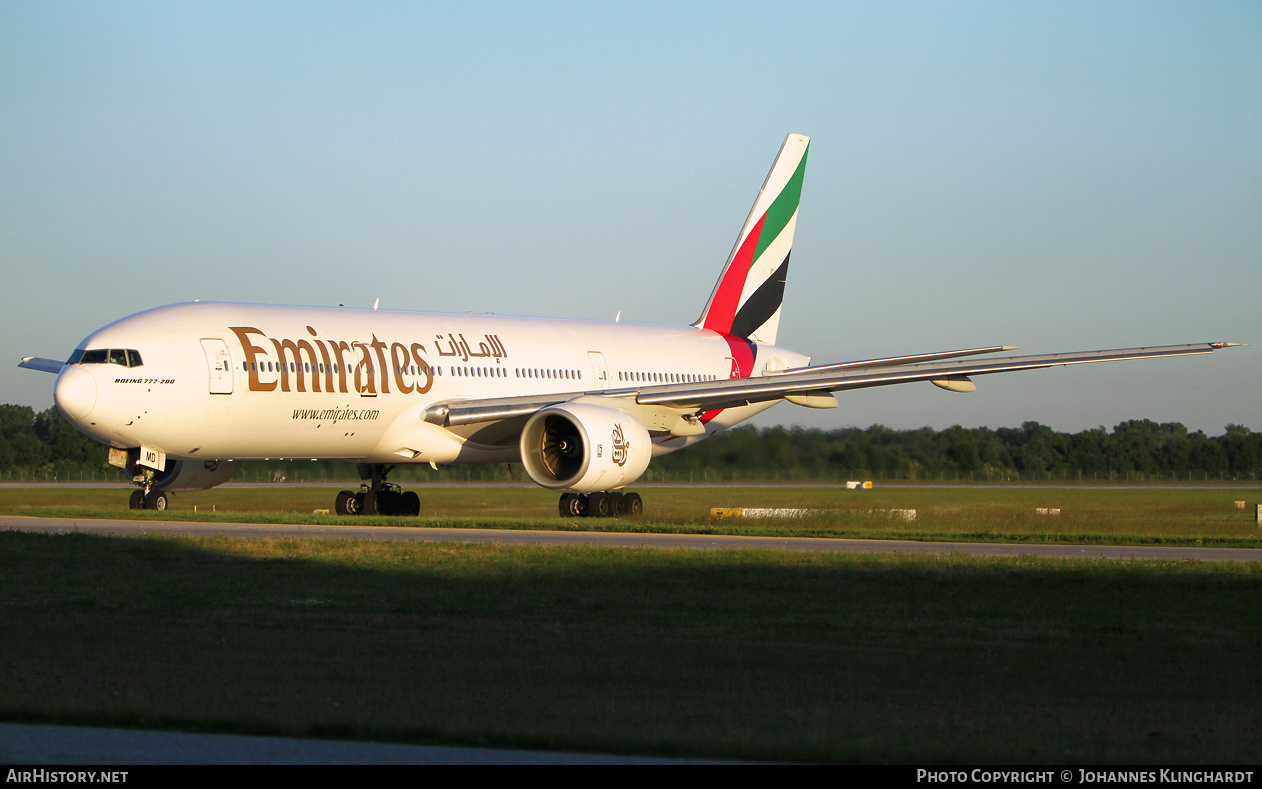 Aircraft Photo of A6-EMD | Boeing 777-21H | Emirates | AirHistory.net #827606