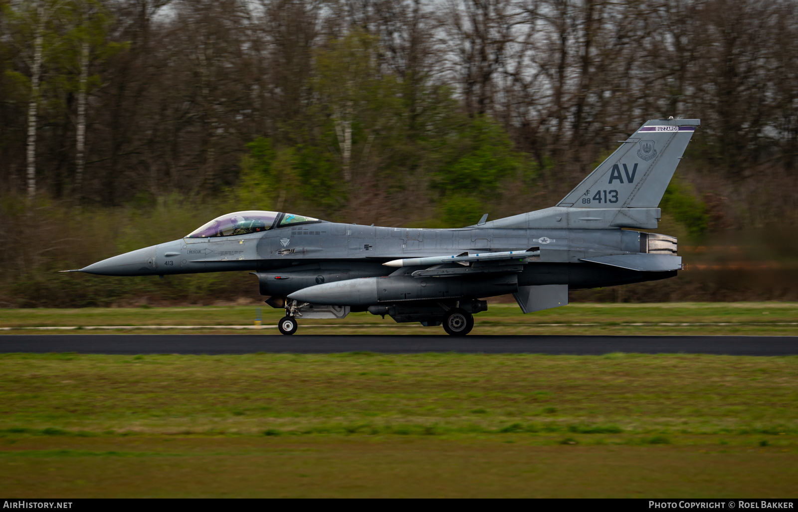 Aircraft Photo of 88-0413 / AF88-413 | General Dynamics F-16CG Fighting Falcon | USA - Air Force | AirHistory.net #827615