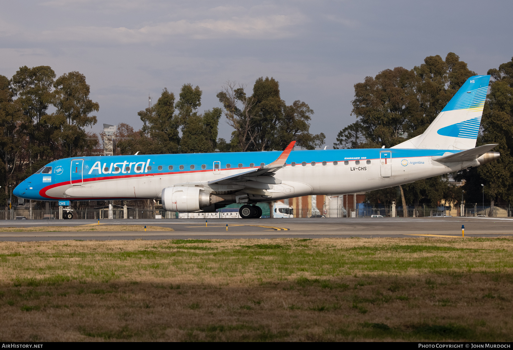 Aircraft Photo of LV-CHS | Embraer 190AR (ERJ-190-100IGW) | Austral Líneas Aéreas | AirHistory.net #827651