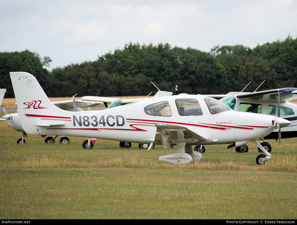 Aircraft Photo of N834CD | Cirrus SR-22 G1 | AirHistory.net #827694