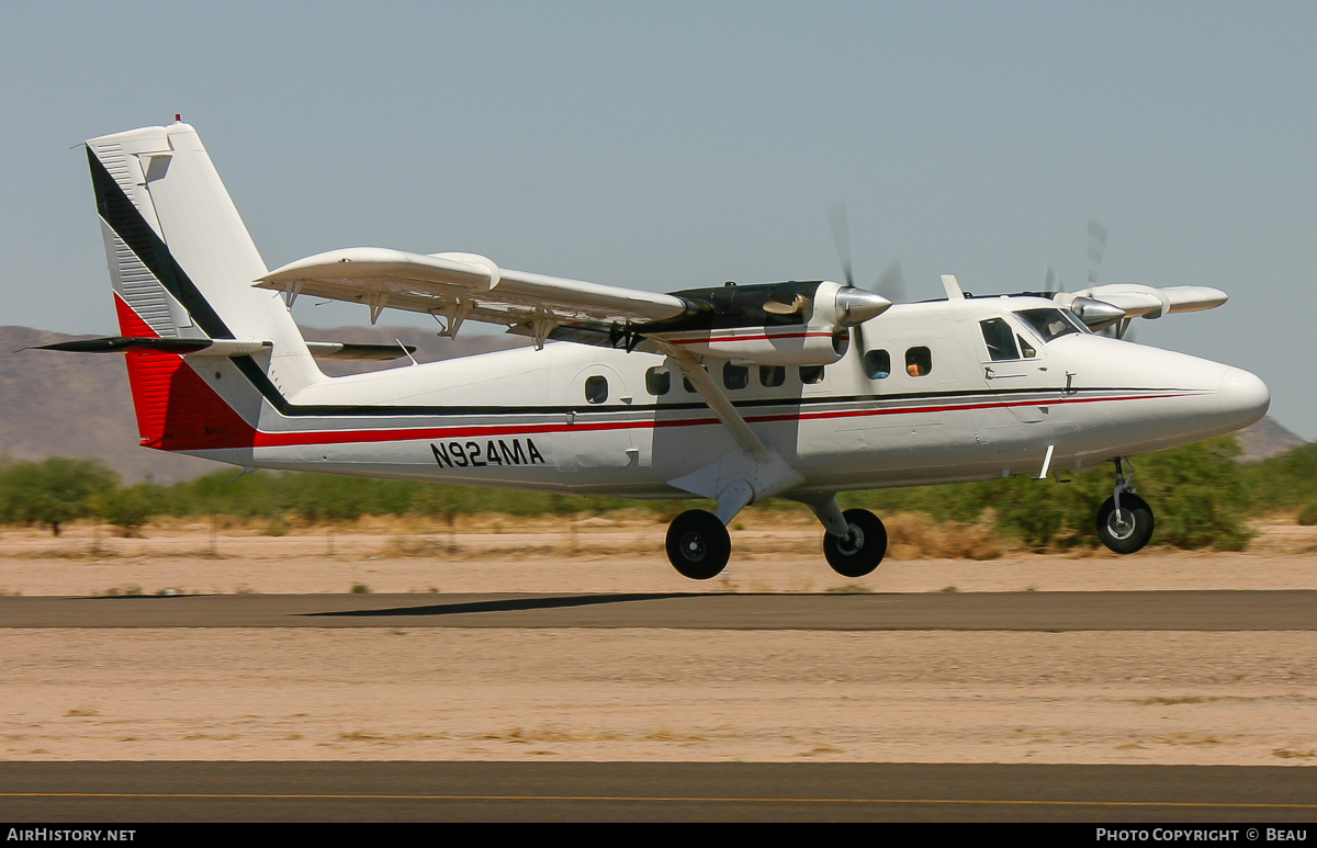 Aircraft Photo of N924MA | De Havilland Canada DHC-6-200 Twin Otter | Skydive Arizona | AirHistory.net #827699