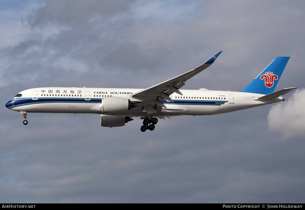 Aircraft Photo of B-30FO | Airbus A350-941 | China Southern Airlines | AirHistory.net #827705