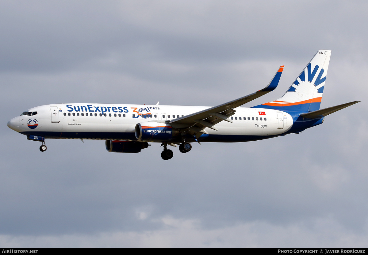 Aircraft Photo of TC-SON | Boeing 737-86J | SunExpress | AirHistory.net #827732
