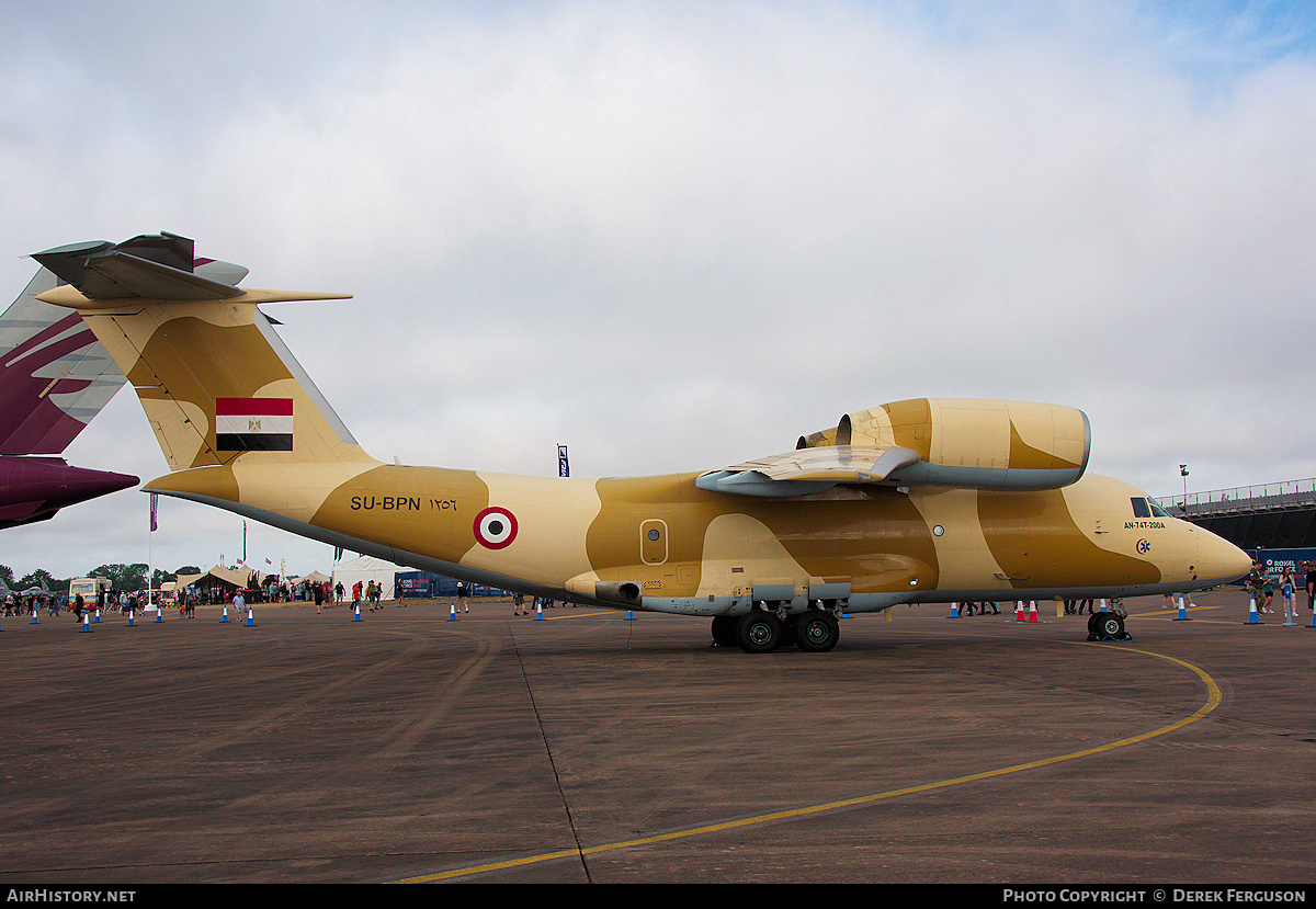 Aircraft Photo of 1256 / SU-BPN | Antonov An-74T-200A | Egypt - Air Force | AirHistory.net #827833