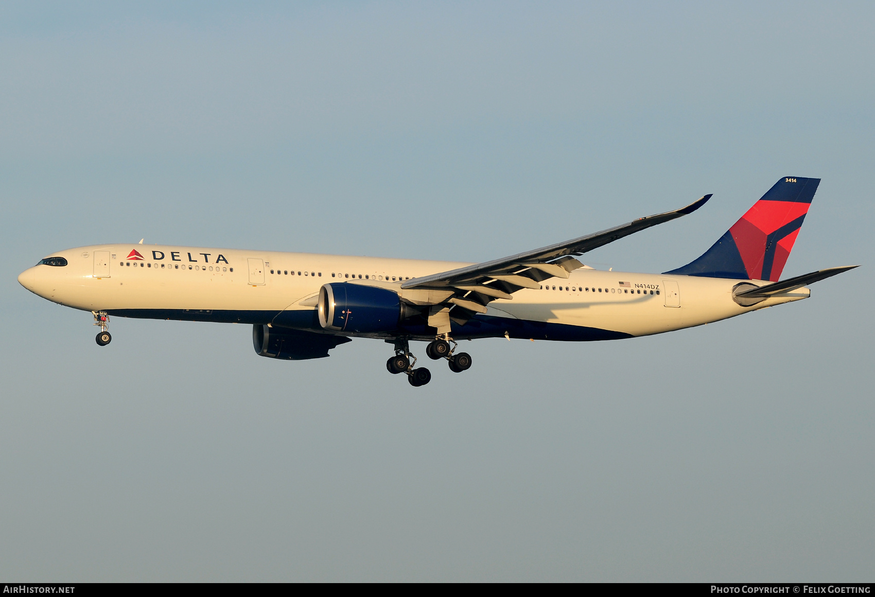 Aircraft Photo of N414DZ | Airbus A330-941N | Delta Air Lines | AirHistory.net #827836