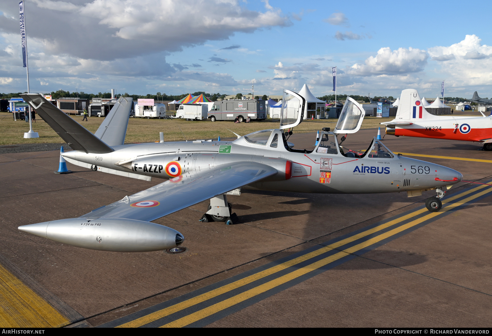 Aircraft Photo of F-AZZP / 569 | Fouga CM-170R Magister | Airbus | AirHistory.net #827923