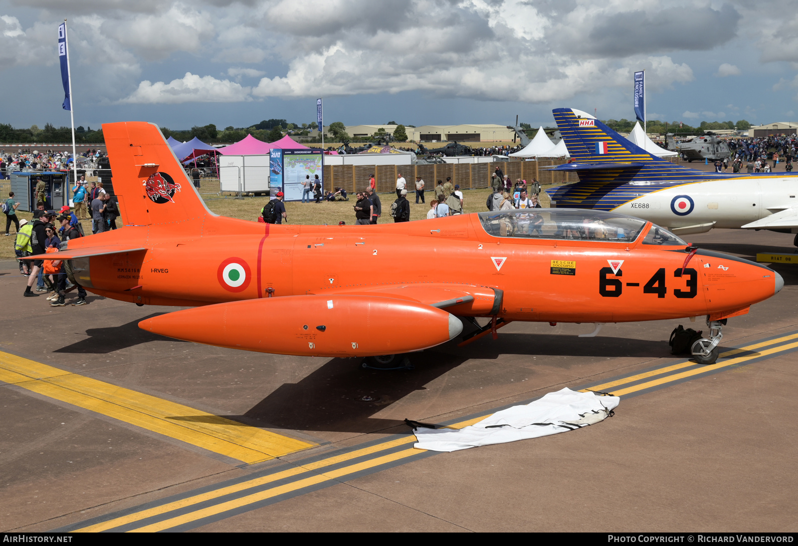Aircraft Photo of I-RVEG / MM54168 | Aermacchi MB-326E | Italy - Air Force | AirHistory.net #827977
