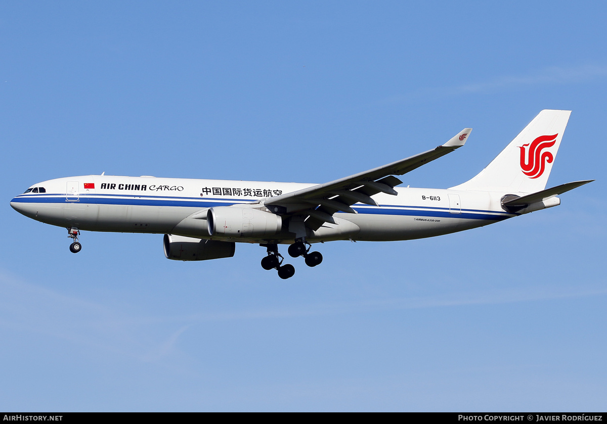 Aircraft Photo of B-6113 | Airbus A330-243/P2F | Air China Cargo | AirHistory.net #828081