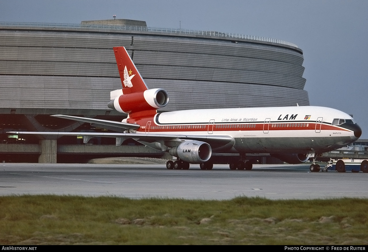 Aircraft Photo of F-GDJK | McDonnell Douglas DC-10-30 | LAM - Linhas Aéreas de Moçambique | AirHistory.net #828093