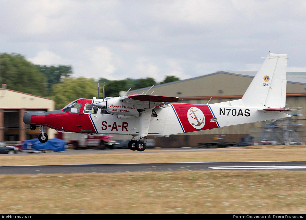 Aircraft Photo of N70AS | Britten-Norman BN-2B-20 Islander | Channel Islands Air Search | AirHistory.net #828109