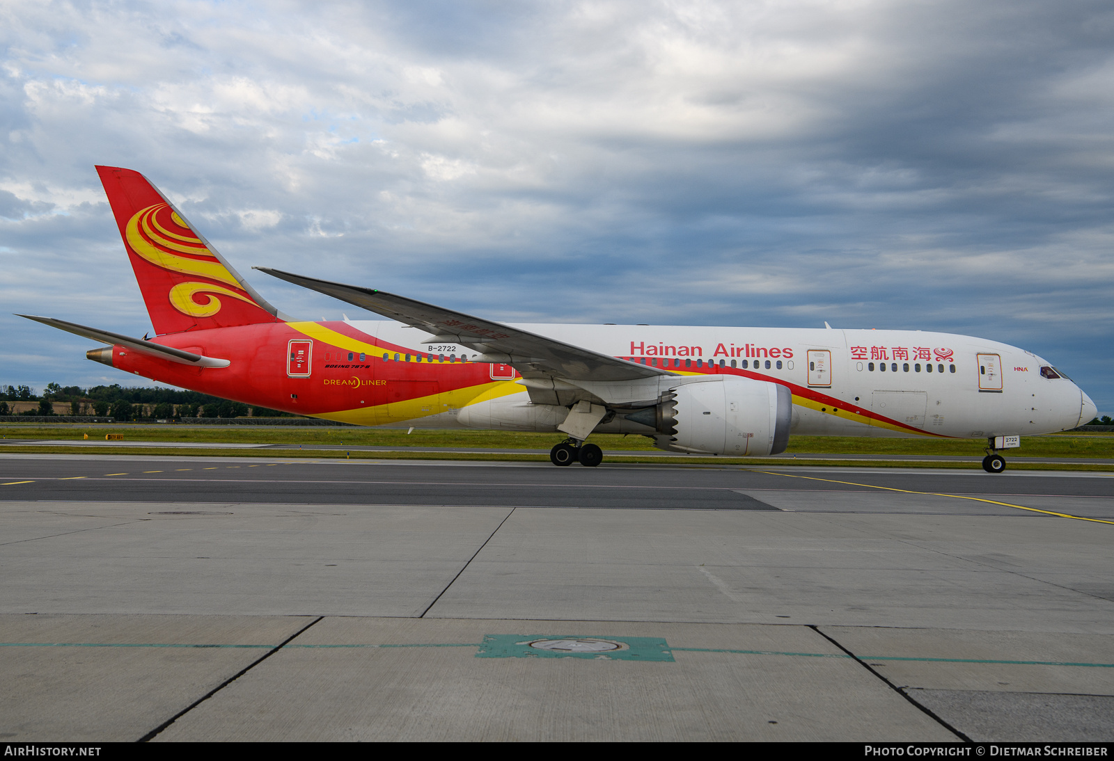 Aircraft Photo of B-2722 | Boeing 787-8 Dreamliner | Hainan Airlines | AirHistory.net #828154