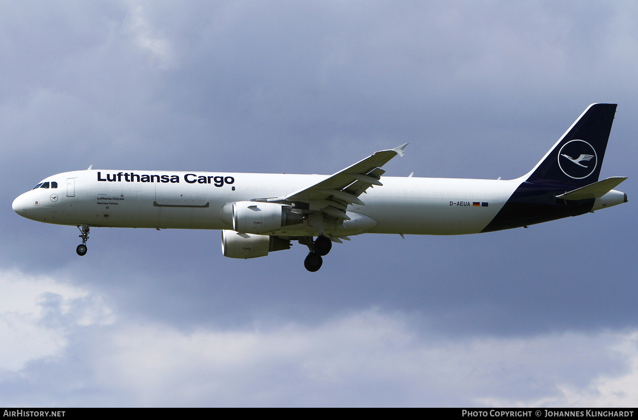 Aircraft Photo of D-AEUA | Airbus A321-211/P2F | Lufthansa Cargo | AirHistory.net #828194