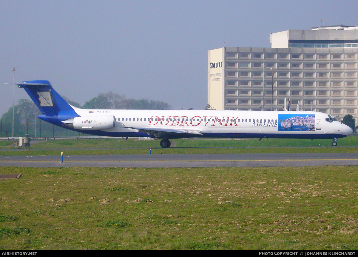 Aircraft Photo of 9A-CDC | McDonnell Douglas MD-82 (DC-9-82) | Dubrovnik Airline | AirHistory.net #828215