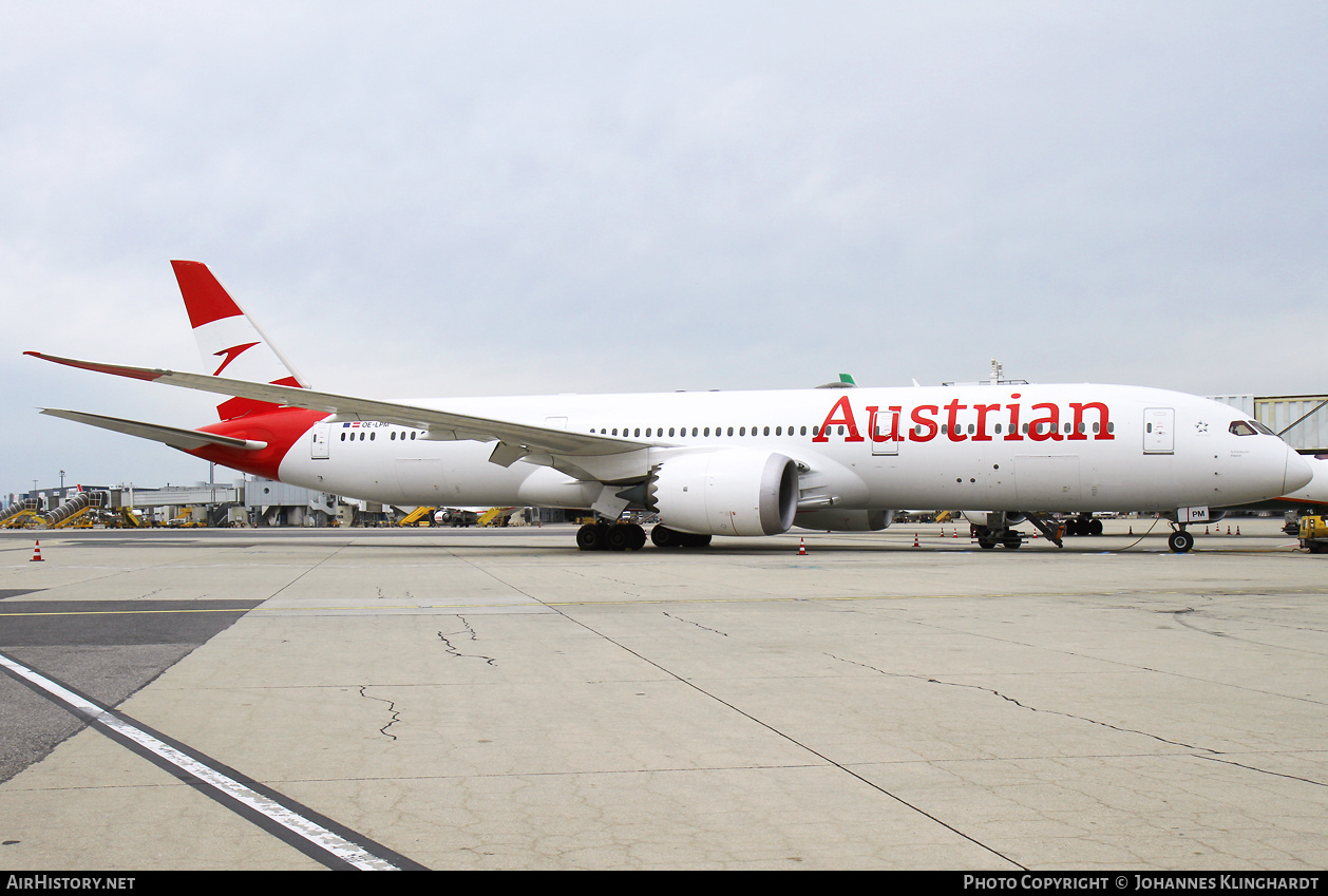 Aircraft Photo of OE-LPM | Boeing 787-9 Dreamliner | Austrian Airlines | AirHistory.net #828221