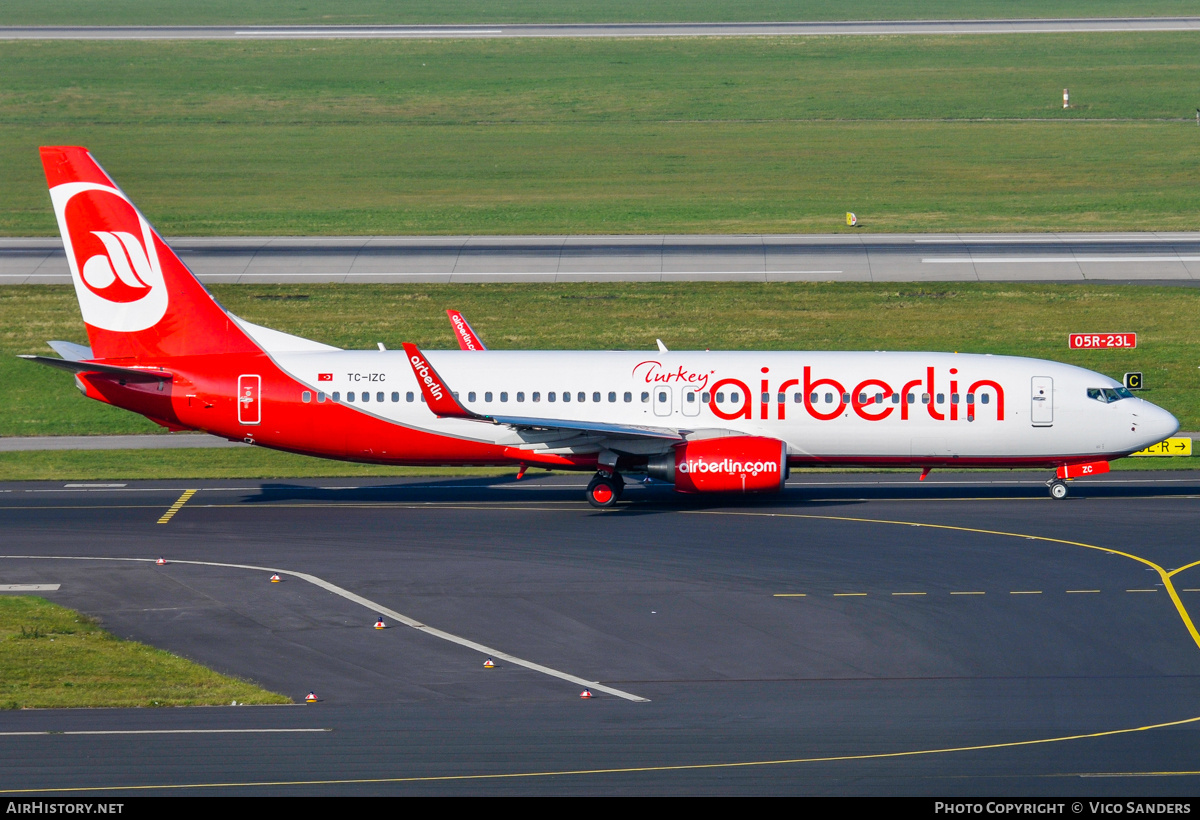 Aircraft Photo of TC-IZC | Boeing 737-86J | Air Berlin Turkey | AirHistory.net #828239