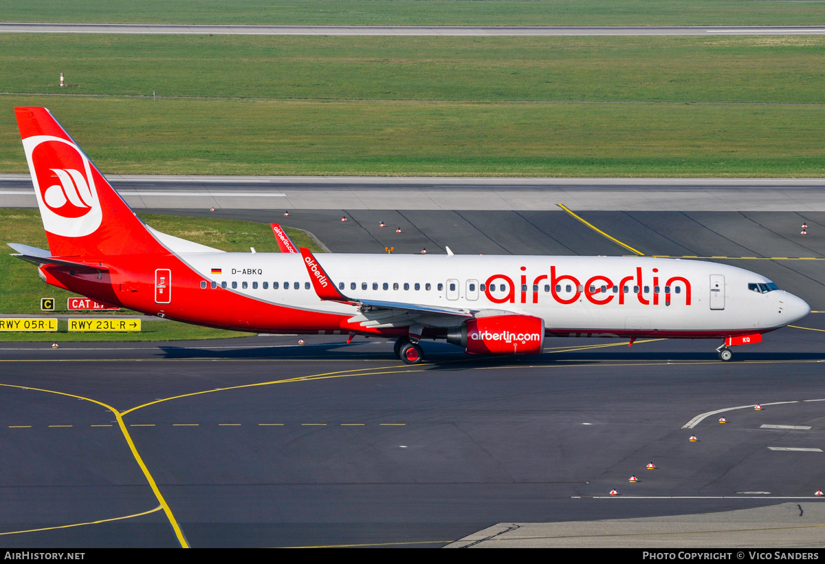 Aircraft Photo of D-ABKQ | Boeing 737-86J | Air Berlin | AirHistory.net #828258