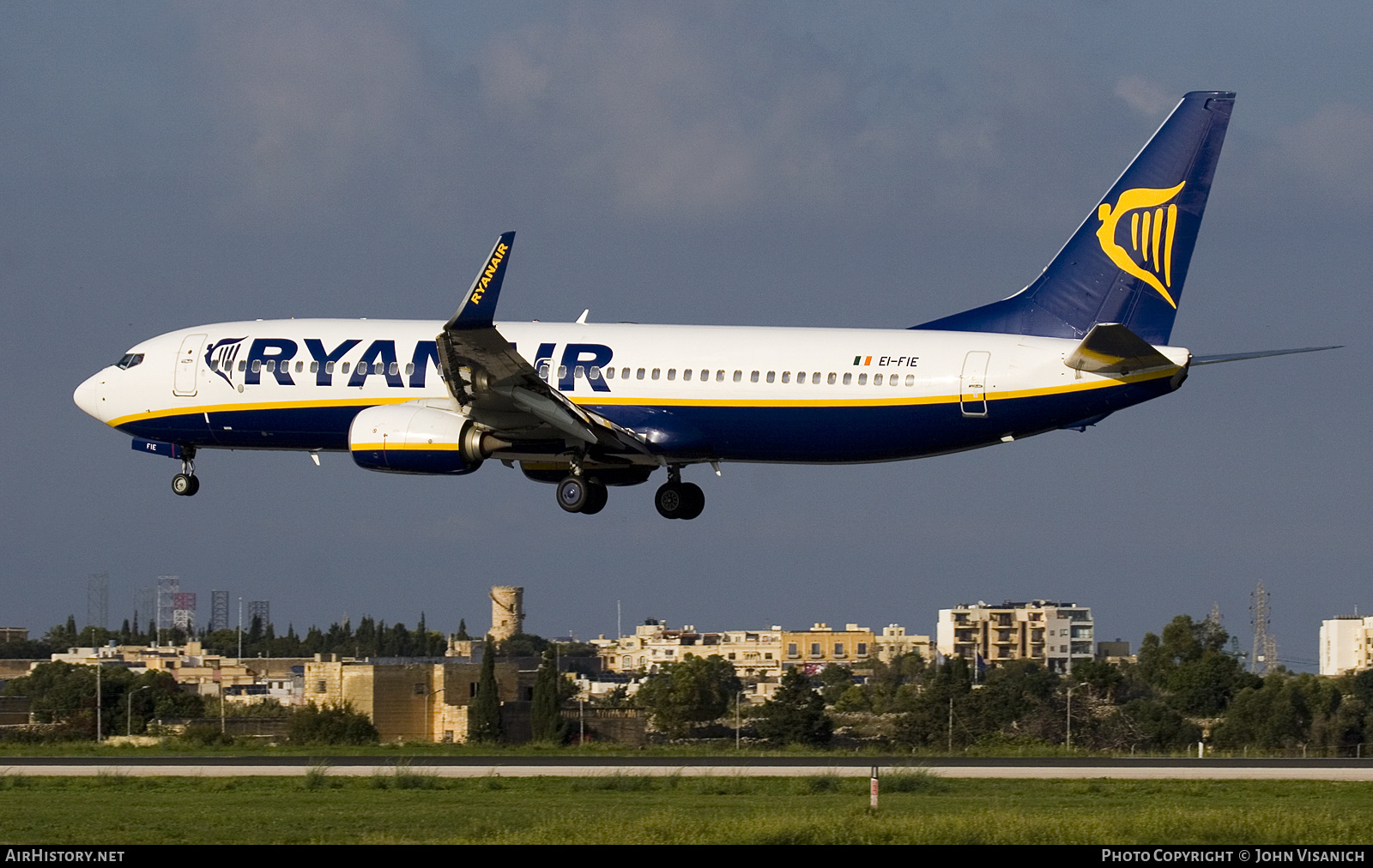Aircraft Photo of EI-FIE | Boeing 737-8AS | Ryanair | AirHistory.net #828261