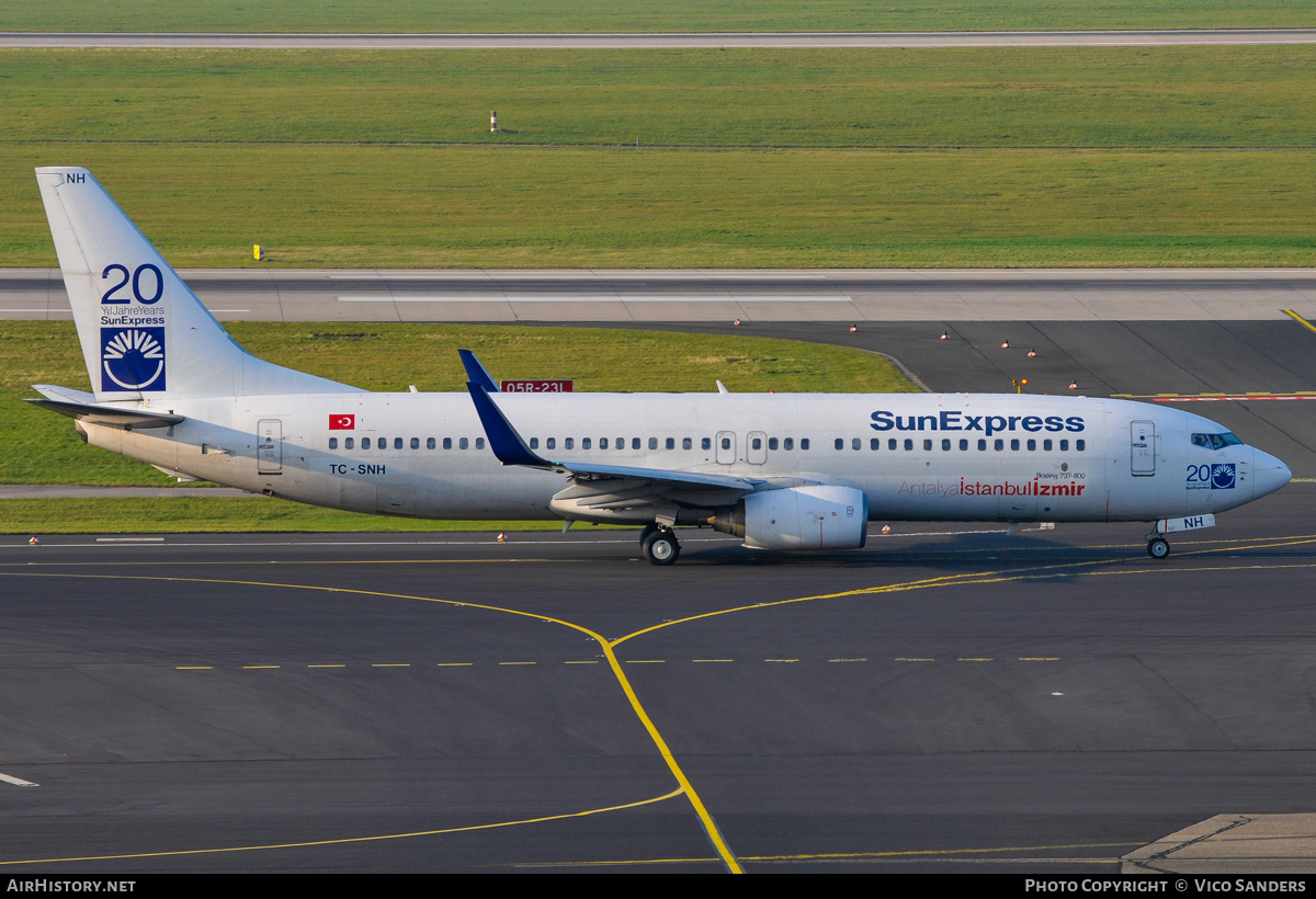 Aircraft Photo of TC-SNH | Boeing 737-8FH | SunExpress | AirHistory.net #828264