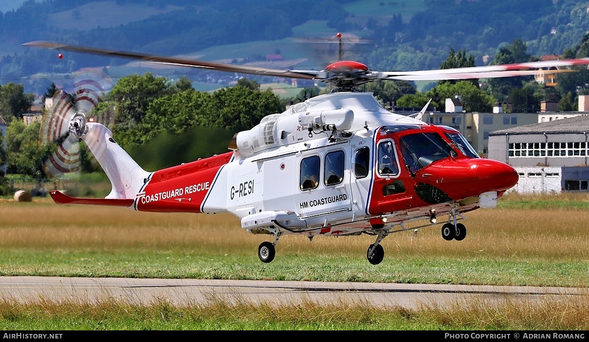 Aircraft Photo of G-RESI | Leonardo AW-139 | HM Coastguard | AirHistory.net #828318
