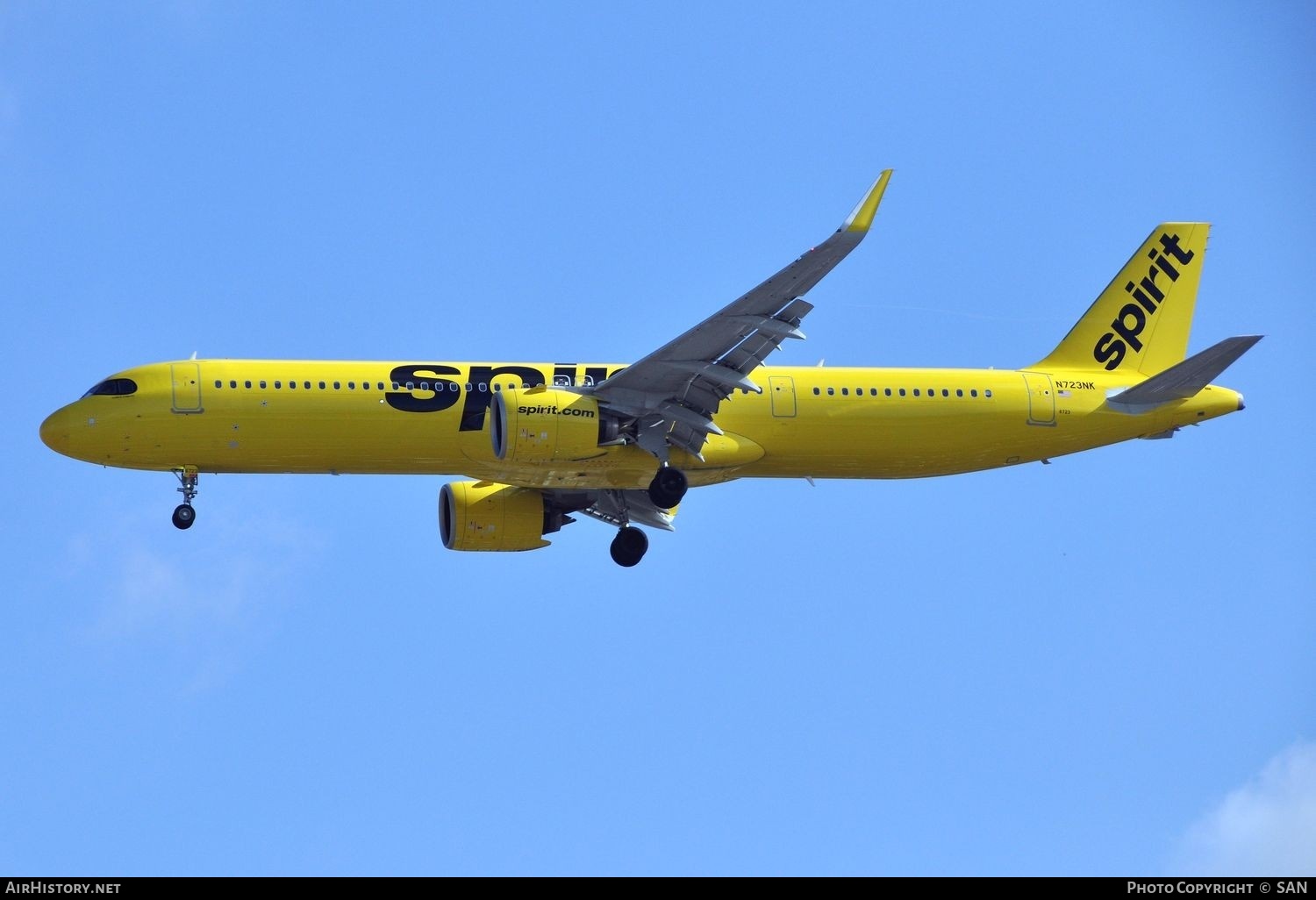Aircraft Photo of N723NK | Airbus A321-271NX | Spirit Airlines | AirHistory.net #828334