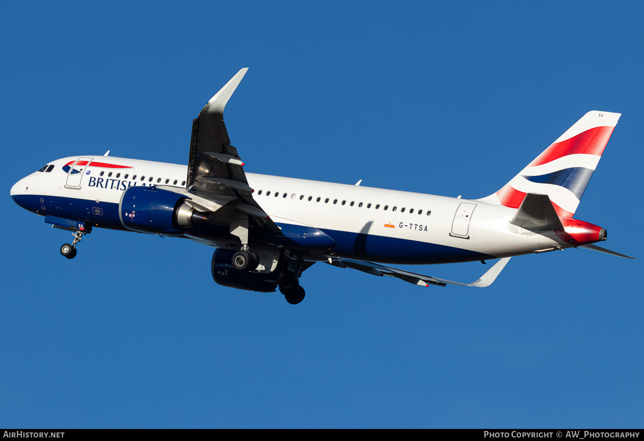 Aircraft Photo of G-TTSA | Airbus A320-251N | British Airways | AirHistory.net #828380