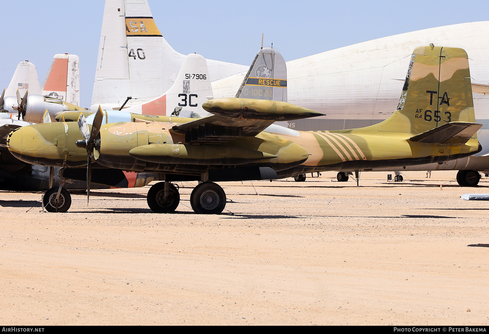 Aircraft Photo of 64-17653 / AF64-653 | On Mark A-26A Counter Invader (B-26K) | USA - Air Force | AirHistory.net #828420