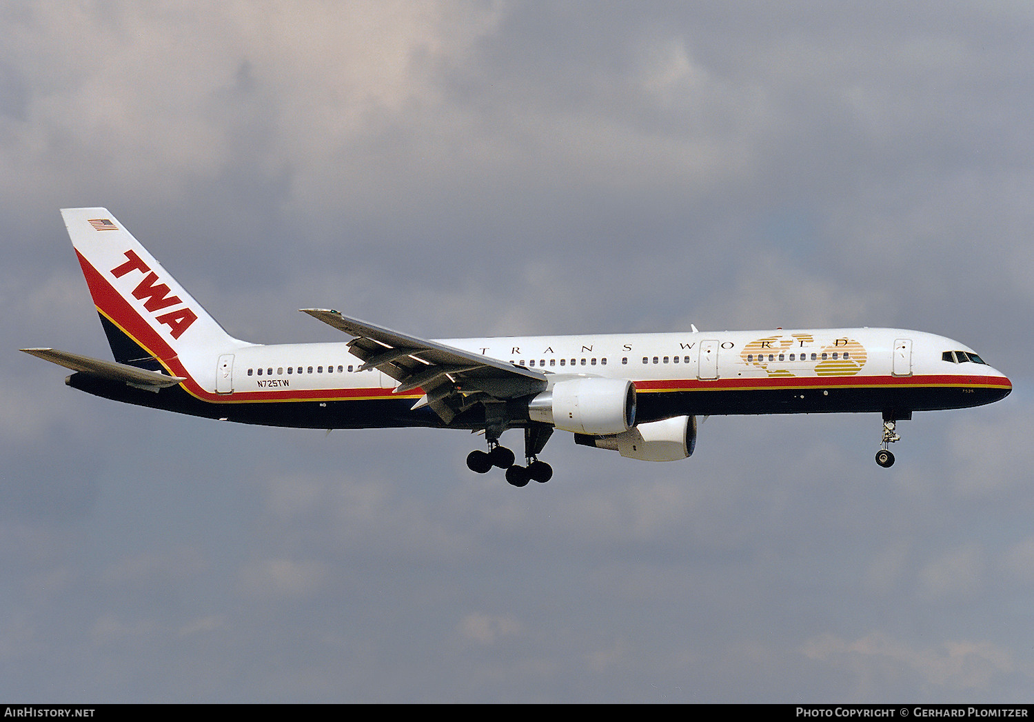 Aircraft Photo of N725TW | Boeing 757-231 | Trans World Airlines - TWA | AirHistory.net #828426