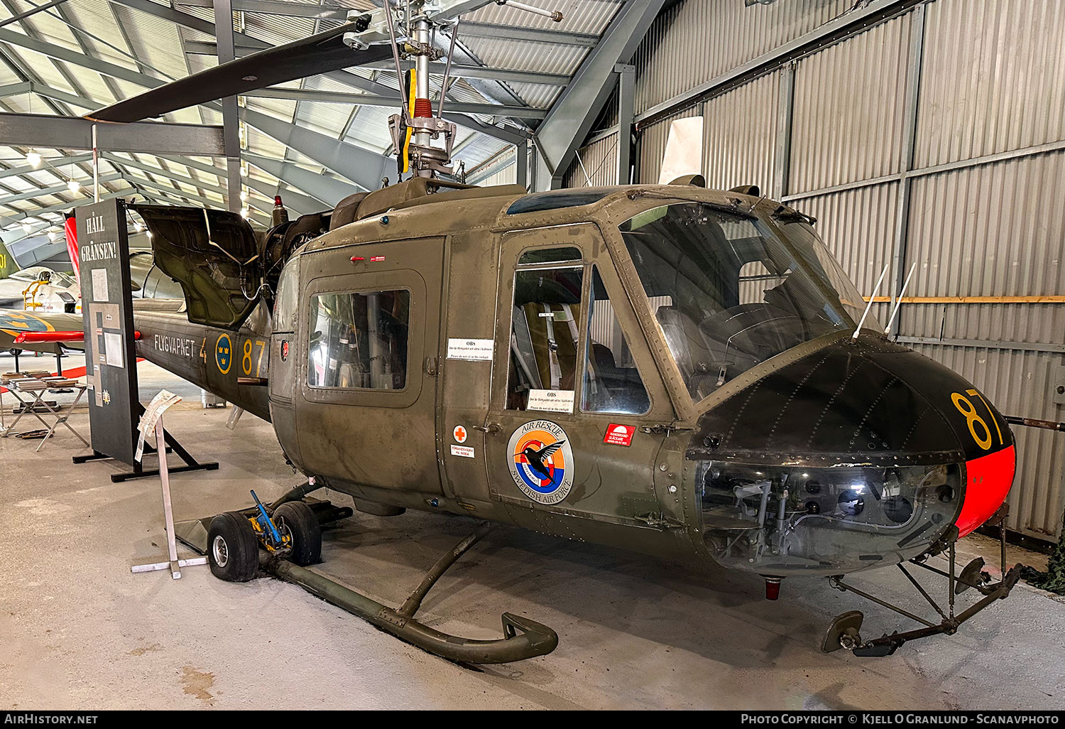 Aircraft Photo of 03427 | Agusta Hkp3B (AB-204B) | Sweden - Air Force | AirHistory.net #828463