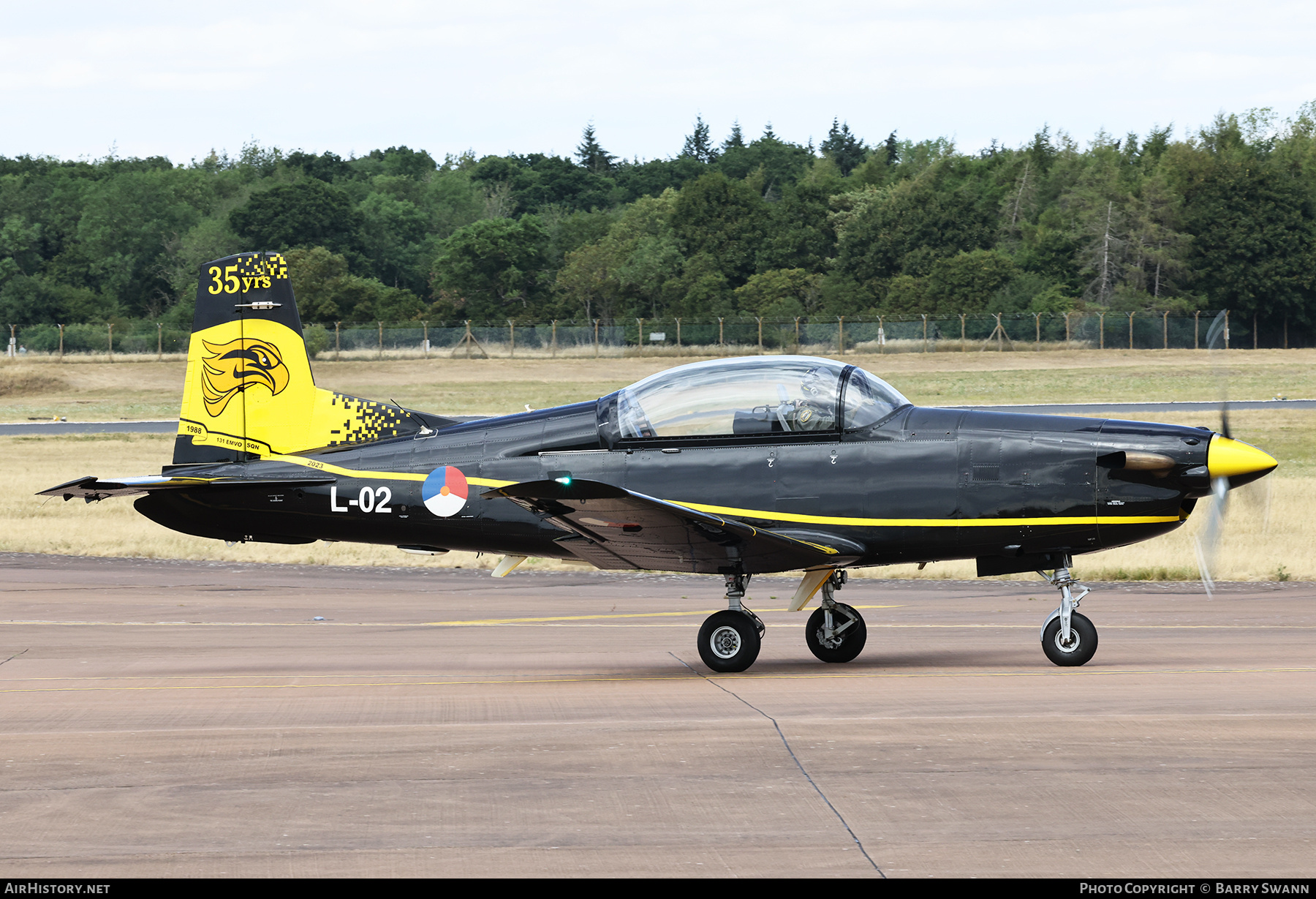 Aircraft Photo of L-02 | Pilatus PC-7 | Netherlands - Air Force | AirHistory.net #828500