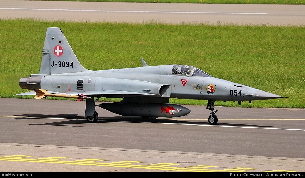 Aircraft Photo of J-3094 | Northrop F-5E Tiger II | Switzerland - Air Force | AirHistory.net #828513