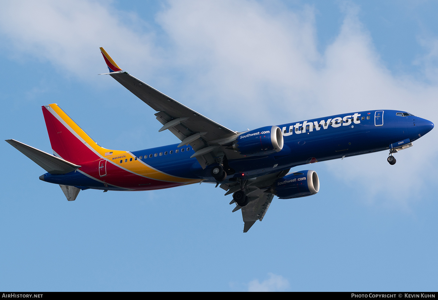 Aircraft Photo of N8960L | Boeing 737-8 Max 8 | Southwest Airlines | AirHistory.net #828520